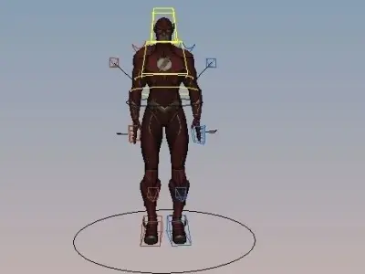 The Flash Rigged Low-poly 3D model