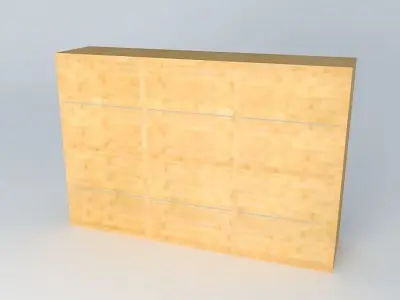 Shelf Cabinet DOORS HREG6FS 12 17 BRW Milano Oak 3D model