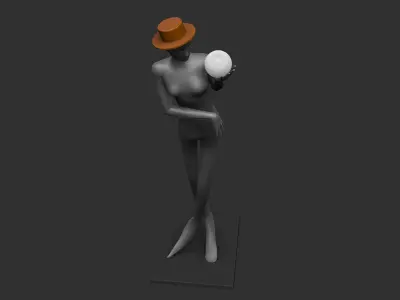 Decor home lamp sculpture 3D print model