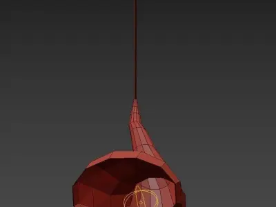 Een vallende 3D model