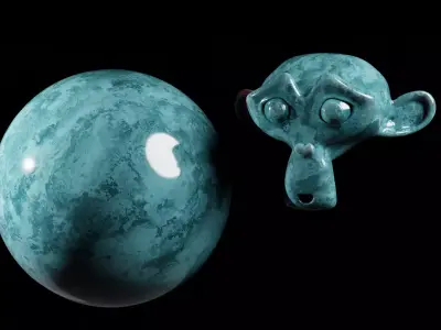 Procedural Aqua Marble Texture PBR Texture