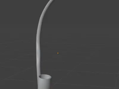 Modern Study Desk Lamp Blender 3D Model Low-poly 3D model