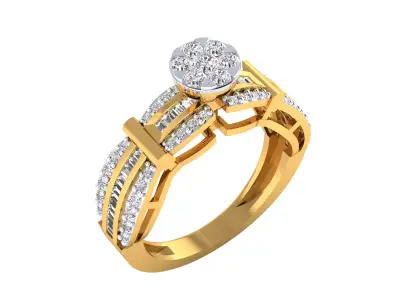  Women Ring Render 3dm STL MTL SLC JCD OBJ FBX Details 3D print model 3