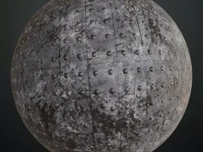 Dull Metal Panel PBR Seamless Texture