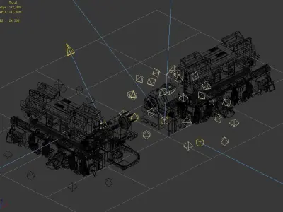 Machinery - Wall - Operating Wall 02 3D model