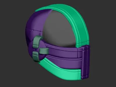  helmet high poly sculpt 3d printable  3D model