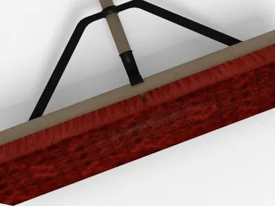 Push Broom Low-poly 3D model