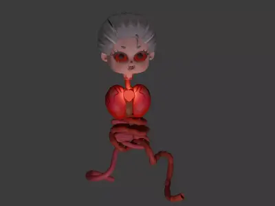 Krasue Low-poly 3D model