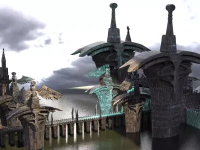 Vlad Fallen Swords Castle 1  3D model