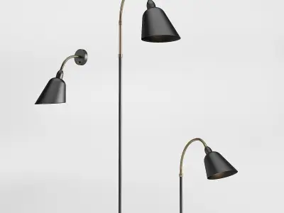 AndTradition Bellevue Lamps 3D model