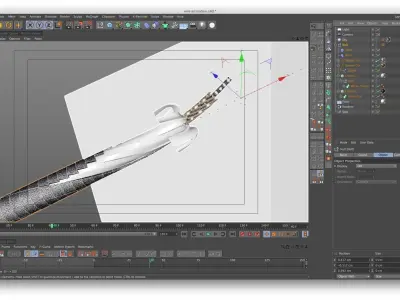 Wire animation 3D model
