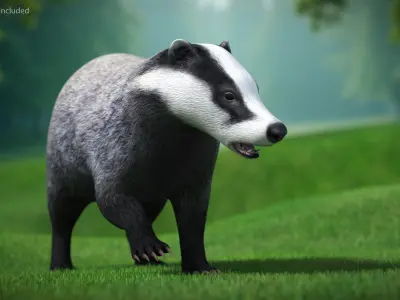  European Badger Grey Rigged 