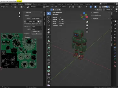 Lowpoly Robot  3D model