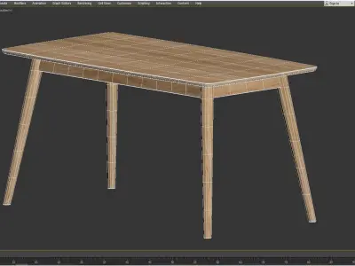DINING TABLE NAGANO 3D model purchase