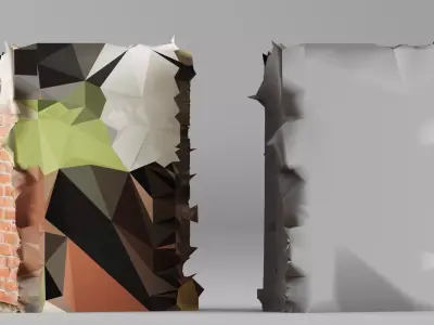 001704 Source of Love Marble Relief 1930 Architectural Sculpture 3D print model