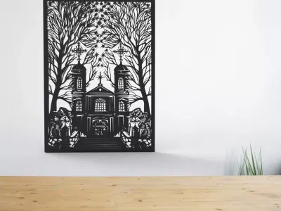 church 3d art filler 3D print model