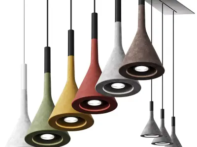 Aplomb Concrete Pendant Light 3D model
