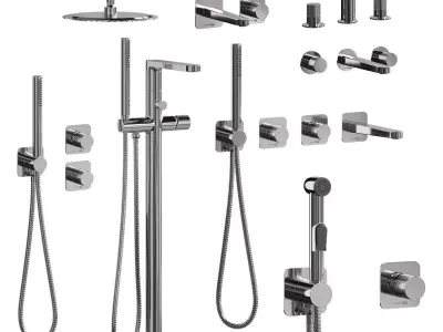 Mixer Set WasserKRAFT Tauber 6400 3D model