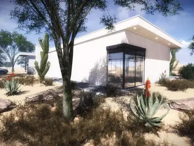 House 3 - Modern City Villa Low-poly 3D model