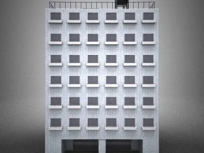 Japan building 10 model in Lightwave 3D 3D model