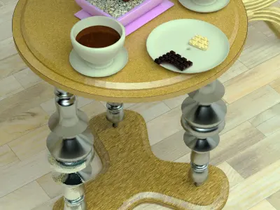 Coffee Party 4K 3D model