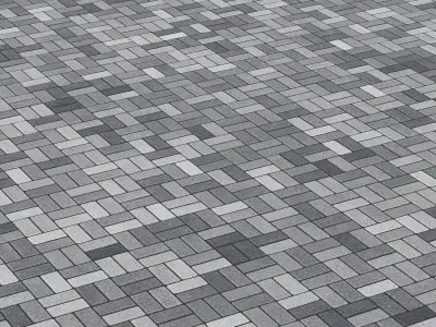 Paving flag with rain and snow and sbsar generator Texture
