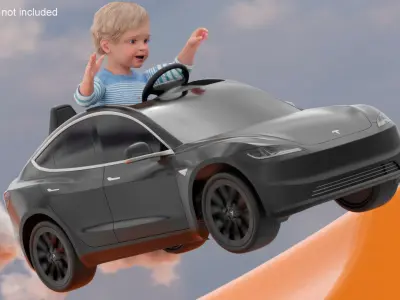  Mini Electric Sports Car for Kids Black 