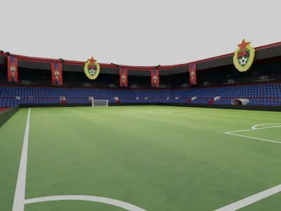 CSKA Moscow Football Stadium Low-poly 3D model