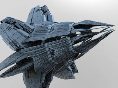 Star Ship pulse generator 3 3D model