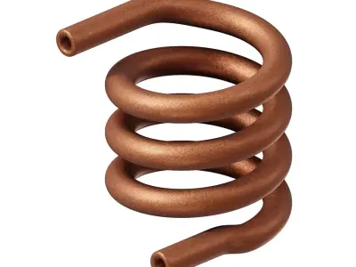 Antique Spiral Heating Coil 3D model