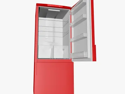 Red Fridge 3D model