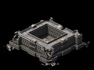 Different dimension - architecture - ruins 03 3D model
