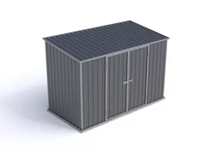 Small Garden Shed High Poly 3D model