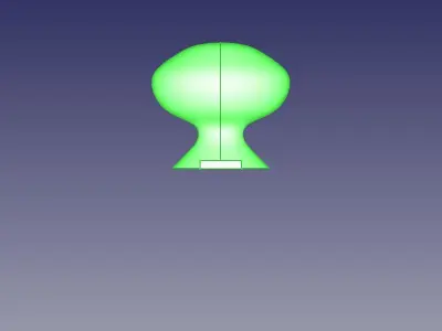 3d printable door knob with holes for bolts 3D print model