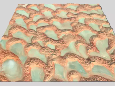 Desert Rub al Khali Arabian Peninsula 3D model