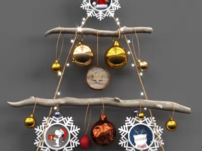 Christmas decor 3D model