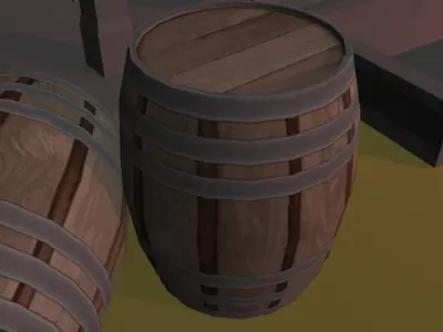 Old West Town AAA Low-poly 3D model