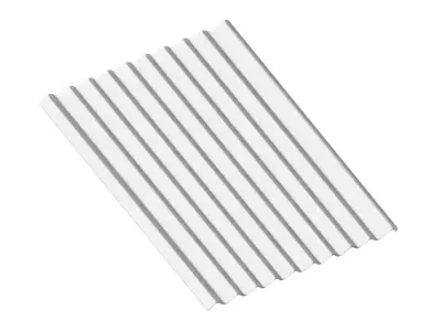 Transparent Asbestos Sheet 3D model