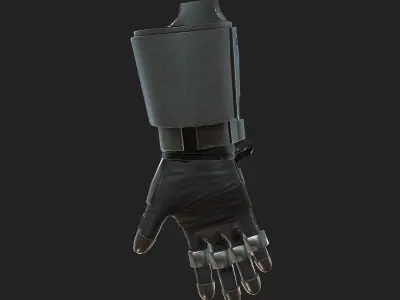 Gloves Scifi ver 8 Low-poly 3D model