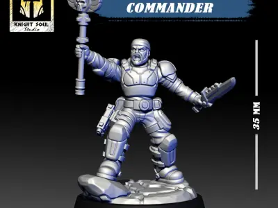 Scions of War Commander 3D print model