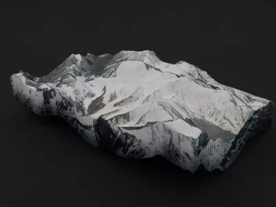 Noshaq Low-poly 3D model