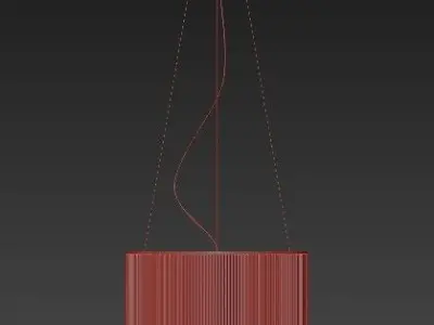 MIMMI pendant light with drum shade 3D model