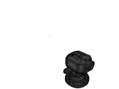 Advanced Industrial Camera System Low-poly 3D model