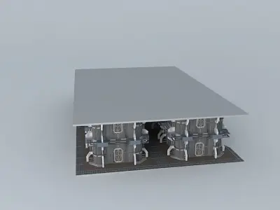 Interior ZAlFA Free 3D model