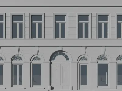 Facade from Budapest Free 3D model