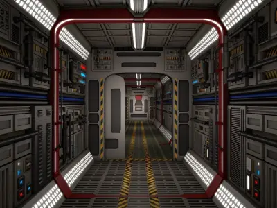 Sci Fi Interior 3D model