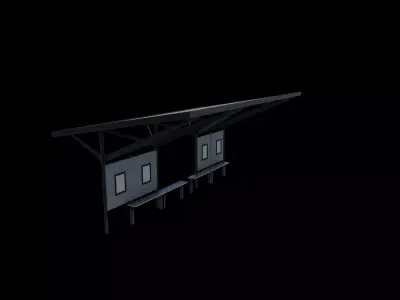 Bus Stop 02 3D model