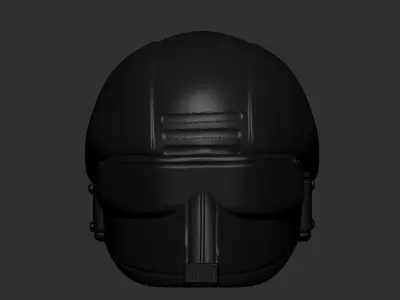 helmet high poly sculpt 3d printable ver 7 3D model 3D model