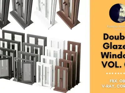 Double Glazed Window VOL 02 3D model