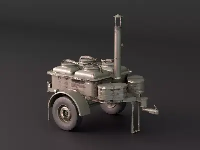Military Field Kitchen 3D model